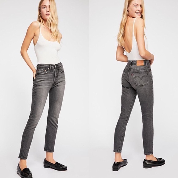 Levi's Denim - Levi's 501 Skinny Jeans Coal Black
